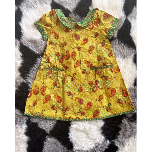 Dress batik keris second anak perempuan size 1, Original batik keris..