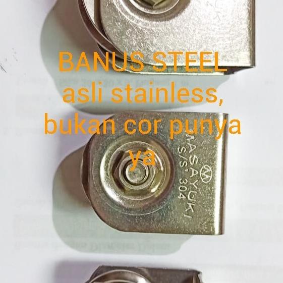 Roda Stainless 4" Inch 304 Geser Pintu Geser Pintu Sliding Gerbang