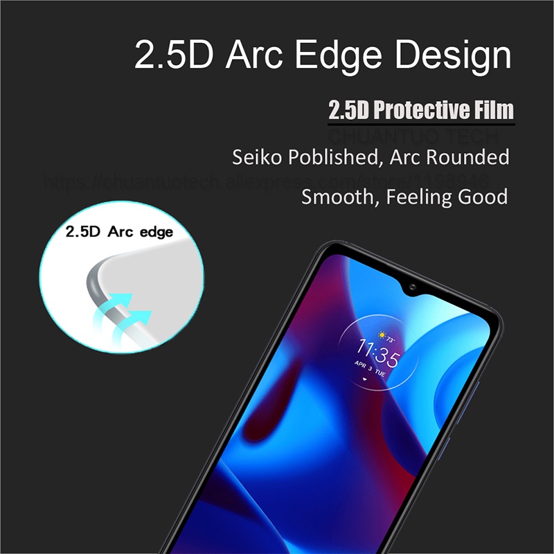 Pelindung Layar Tempered Glass 9H 3D Curved Ultra Tipis Anti Gores Untuk Moto G Pure