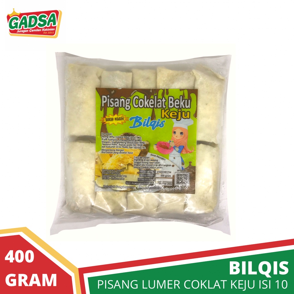 

Pisang Lumer Cokelat Keju Bilqis isi 10