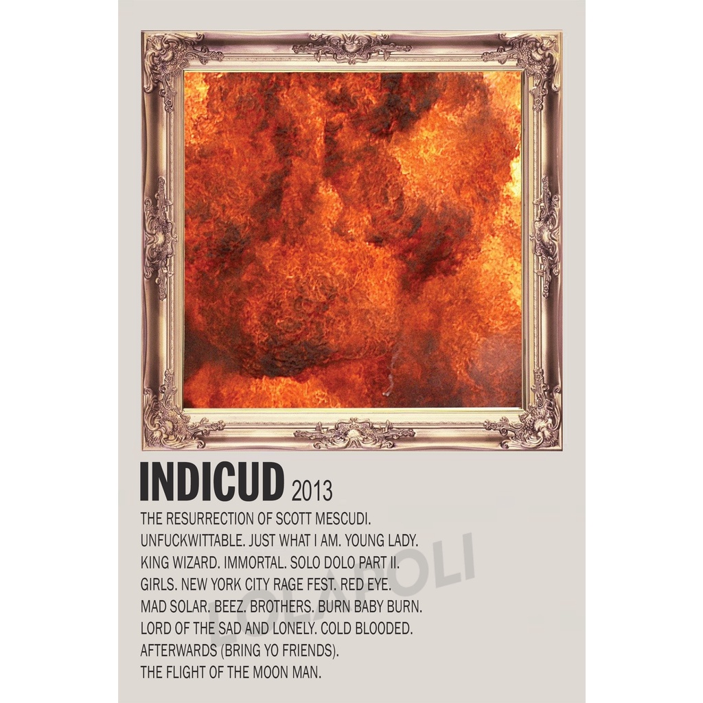 Poster Cover Album Indicud - Kid Cudi