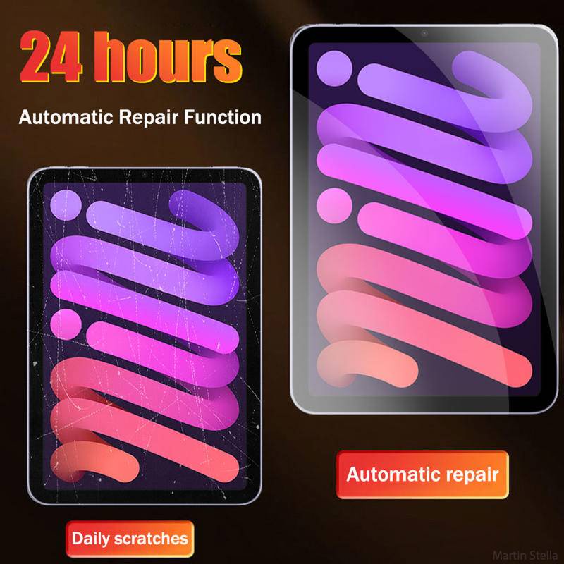 2pcs Hydrogel Film Matte for iPad 9.7 Air 2 3 4 10.5 10.9 2020 2021 Pro 11 12.9 10.2 7th 8th 9th  Screen Protector Blueray For Ipad Mini 6 5 4 3 1 2020 2021 Soft Film No Glass Accessories