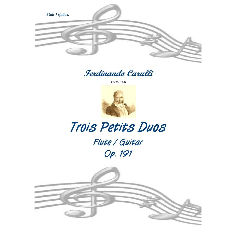 Buku Flute dan gitar Duet Ferdinando Carulli