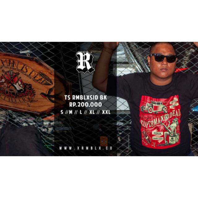 Rumble original TS RMBLXSID BK, ilbabalanos_store official reseller rumble cloth bali