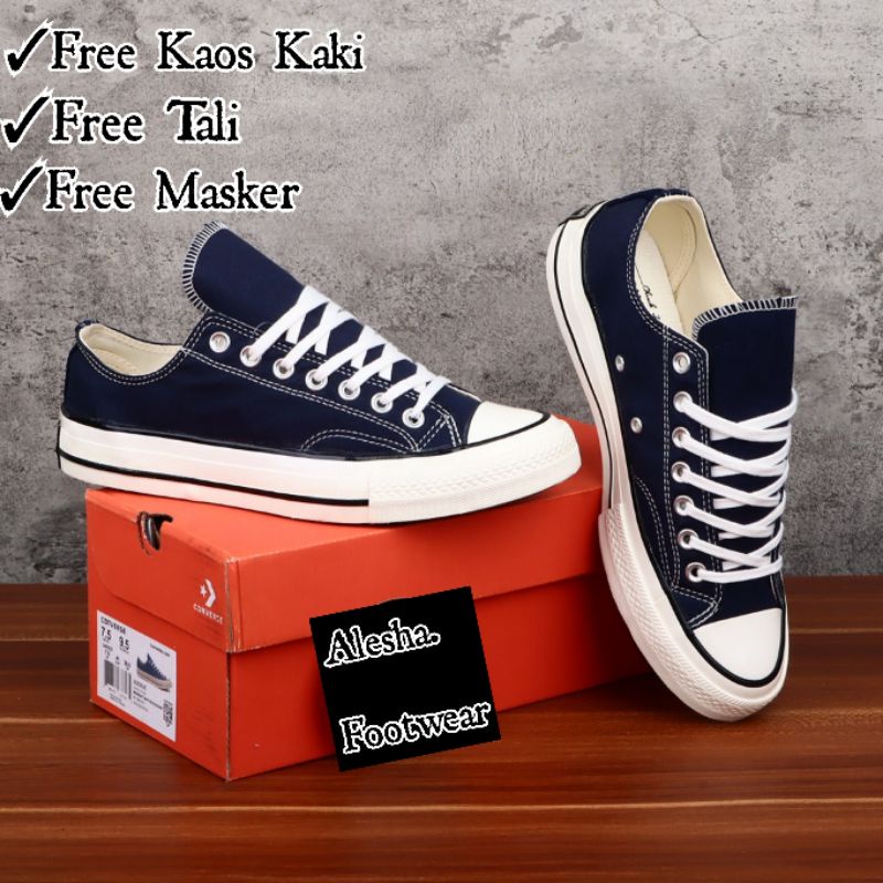 Sepatu Converse 70s Ox Navy / Converse 70s Navy Obsidan Low Premium Hight Quality