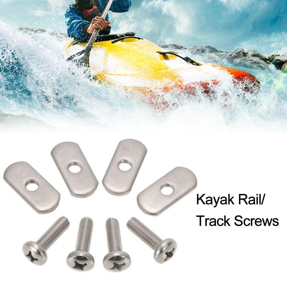 Suyo 4Pcs Sekrup Pengencang Rel Kayak Bahan Stainless Steel