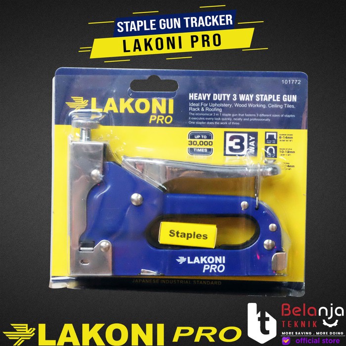 Lakoni Pro Staples Tembak Gun 6-14mm Tracker Multifungsi Steples Jok Tembak 6-14 mm
