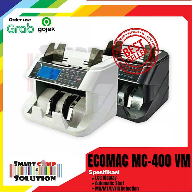 Mesin Penghitung Hitung Uang ECOMAC MC 400 VM - Money Counter MC400VM