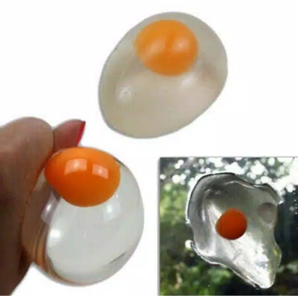 Squishy Egg Yolk Telur Mainan Banting Kembali Semula Splat Toys