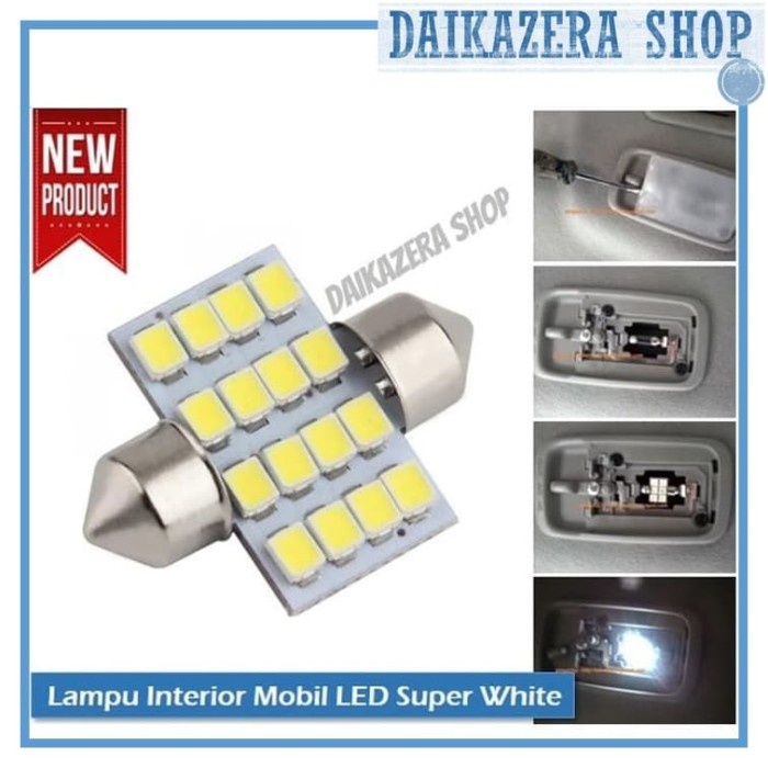 Lampu Interior Mobil LED Super White