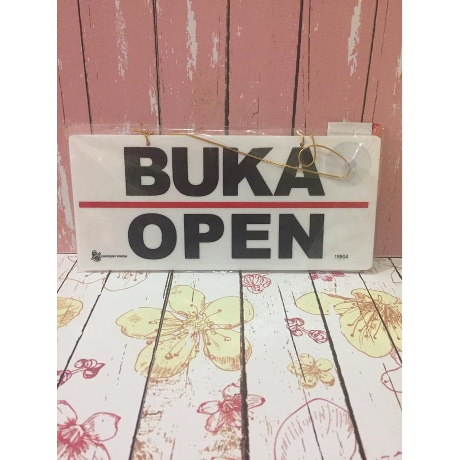 Papan Open Close Gantungan Buka Tutup 2 Sisi Bolak Balik Papan Open Close Gantungan Buka Tutup 2 Sisi Bolak Balik