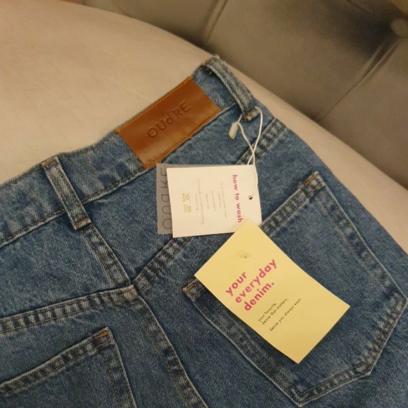 OUDRE BOMI JEANS IN DARK DENIM XS