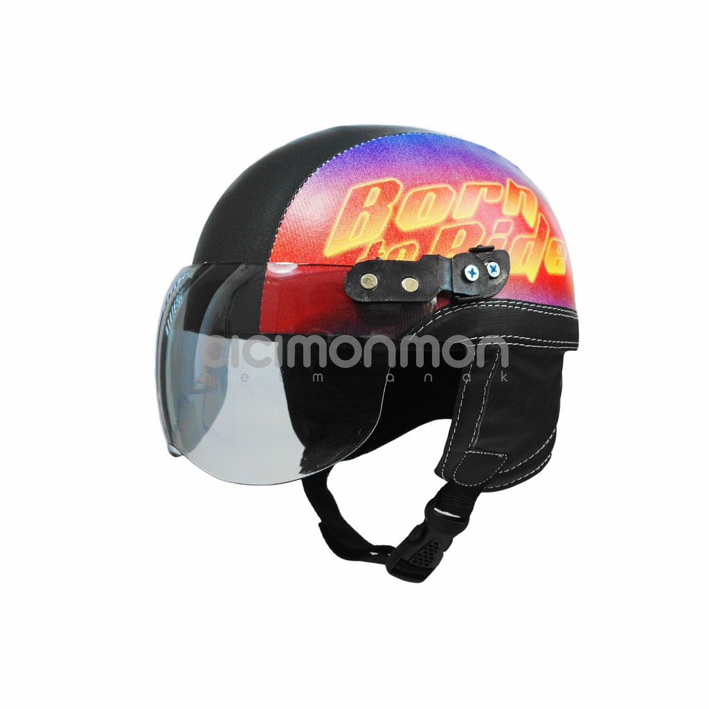 Helm Anak Retro Classic Series Born To Ride