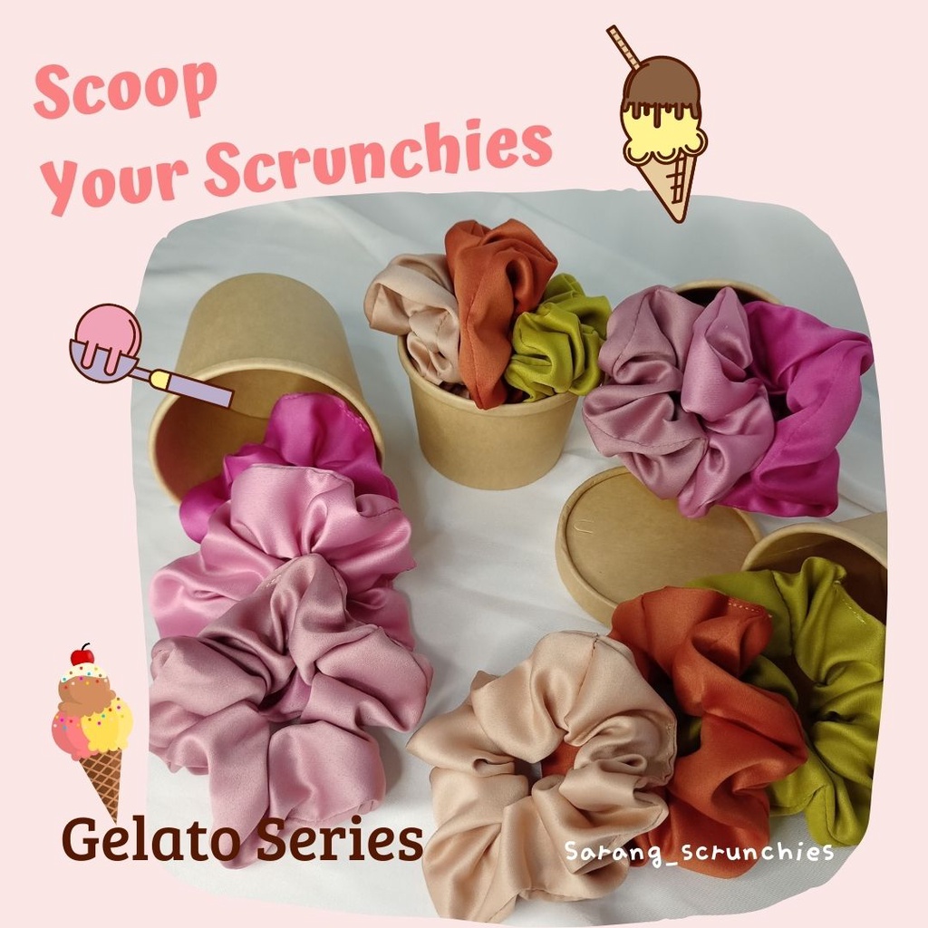 Gelato Series Scrunchie | Scrunchie Special Gift Set Hampers Birthday