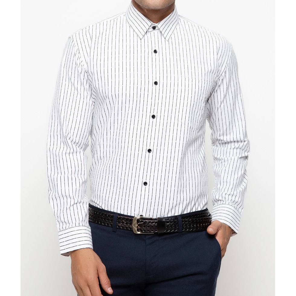 Kemeja Office Stanley Adams Slim Fit Putih