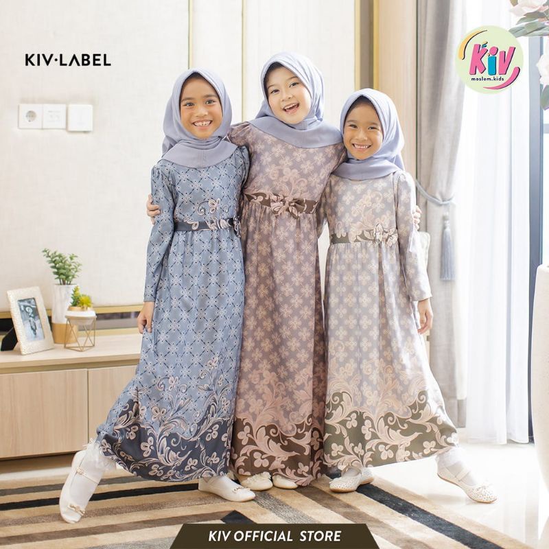 SR.KIDS /gamis anak /gamis kiv/ free hijab/gamis anak premium