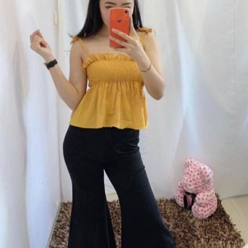 COD TALITA KEMBEN FULL KERUT ATASAN SABRINA TALI PUNDAK