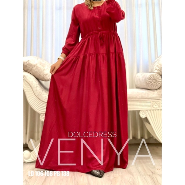 Daster arab DOLCE VENYA  Gamis Rayon Maxi Dress Super Klok