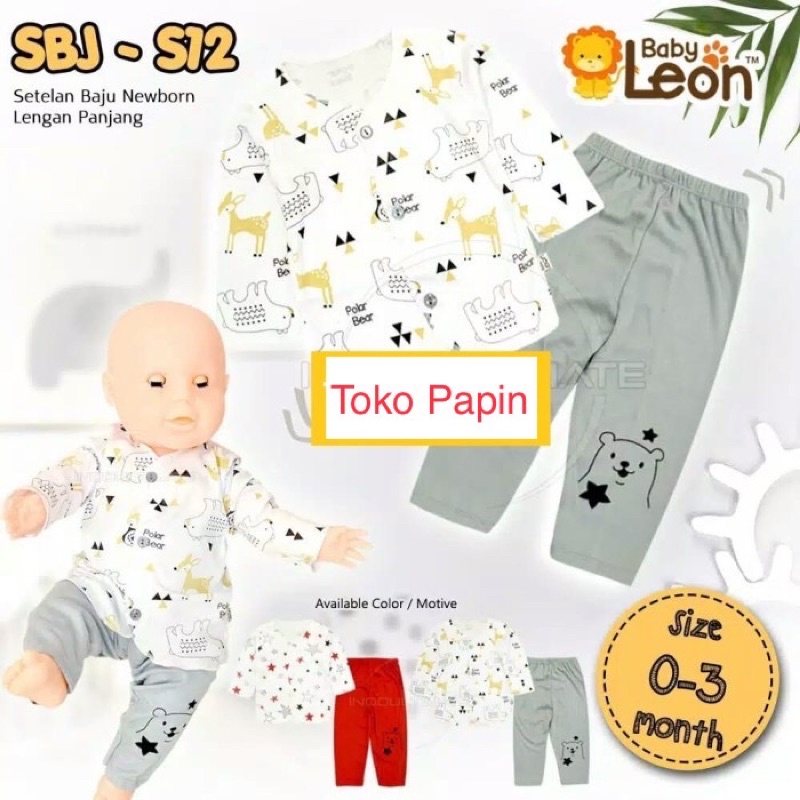 TokoPapin Setelan Anak Bayi Baju Bayi Setelan Pakaian Kaos Anak Baby Leon Lucu Super Murah Jaminan Original Berkualitas Adem Halus