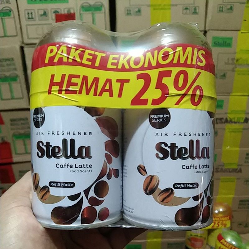 STELLA HEMAT REFFIL 225ml MULTIPACK( 1 BOX ISI 12pc) PROMO