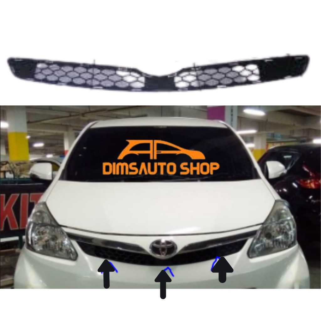 grill radiator atas avanza veloz 2012-2015 original 100%