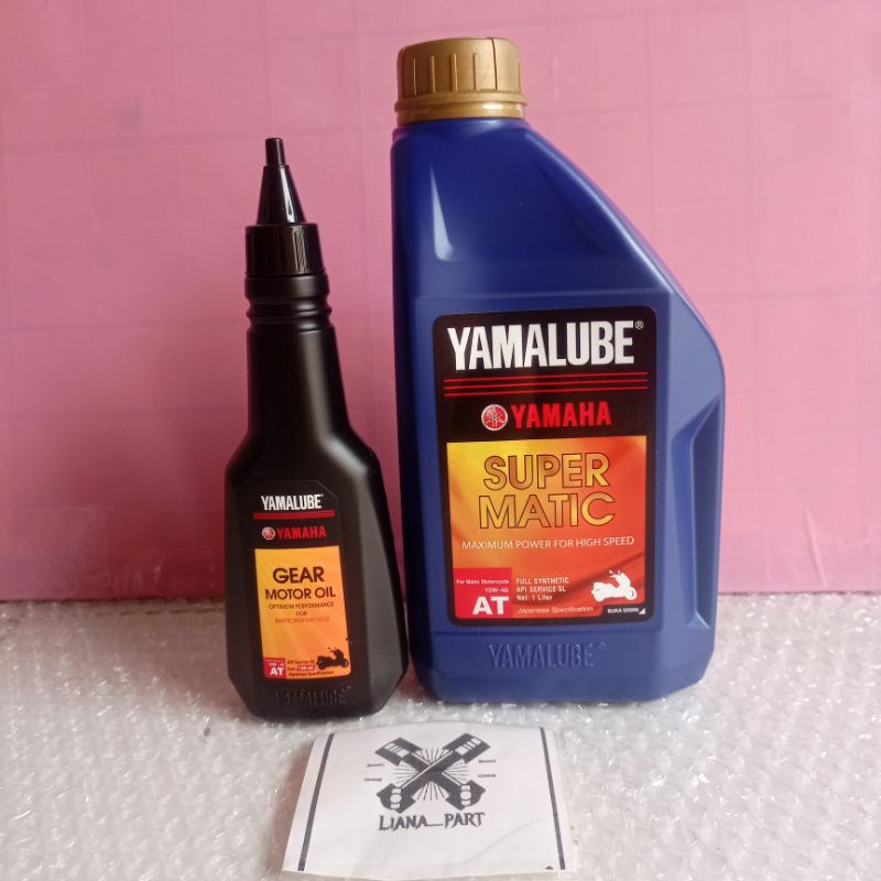 PROMO PAKET OLI YAMALUBE SUPER MATIC + OLI GEAR YAMALUBE NMAX  AEROX LEXI