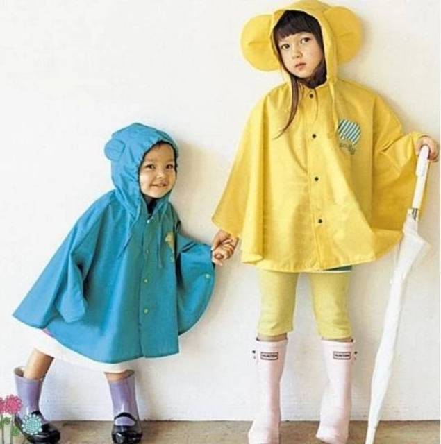 Jas Hujan Anak Poncho Ponco Smally Raincoat 1 2 3 4 Tahun Playgroup PAUD TK Balita