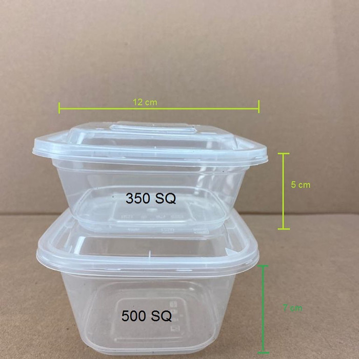 THINWALL KOTAK 350ML SQ FOOD CONTAINER