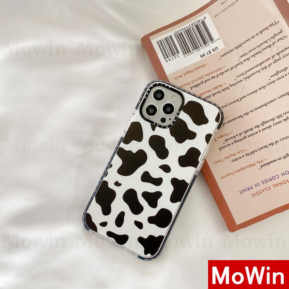 Mowin - iPhone Case Soft Case Clear TPU Thick Silicone Shockproof Cow Flower Black and White Simple Style For iPhone 12 Pro Max iphone 8plus 12 Pro 11 7 mini SE2020 7plus MAX Xr Max XS