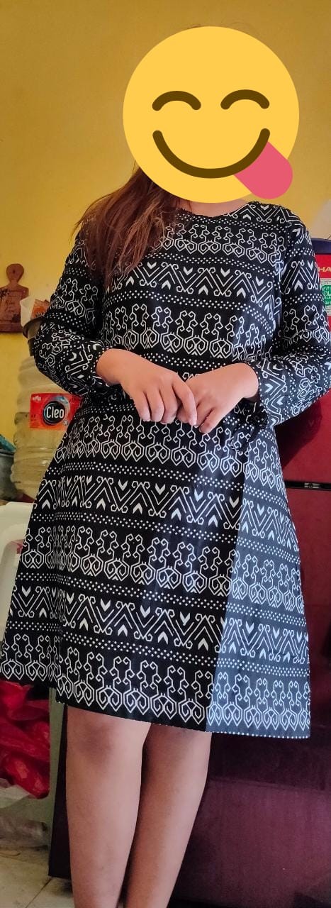 Batik Couple Keluarga Sania Ruffle Ori Ndoro Jowi Dnt Motif Sakura Merahh