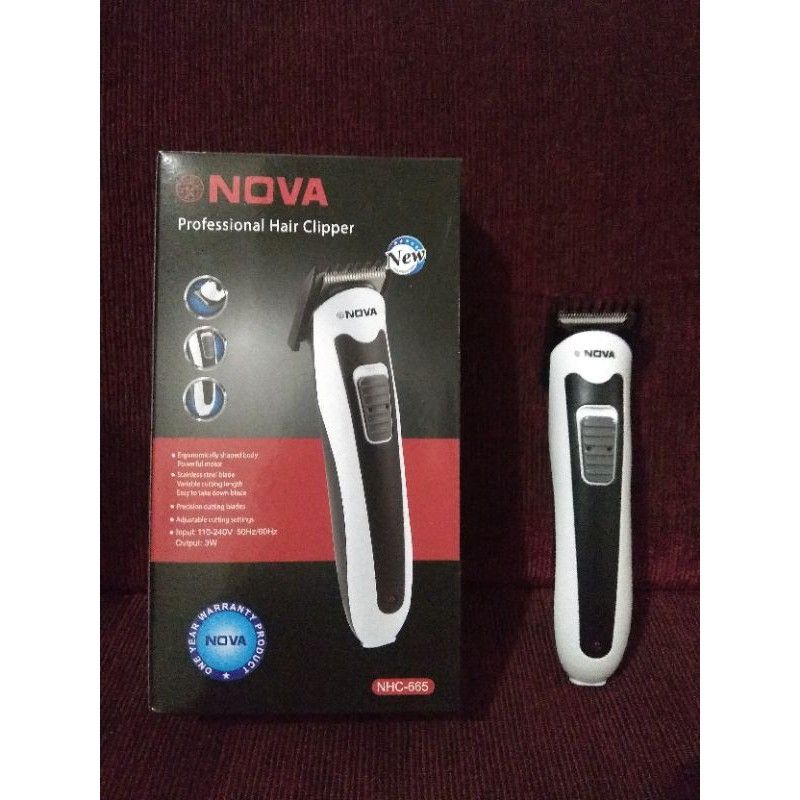 COD Cukuran Rambut/ jenggot/kumis Nova NHC -665 elektrik Hair Clipper