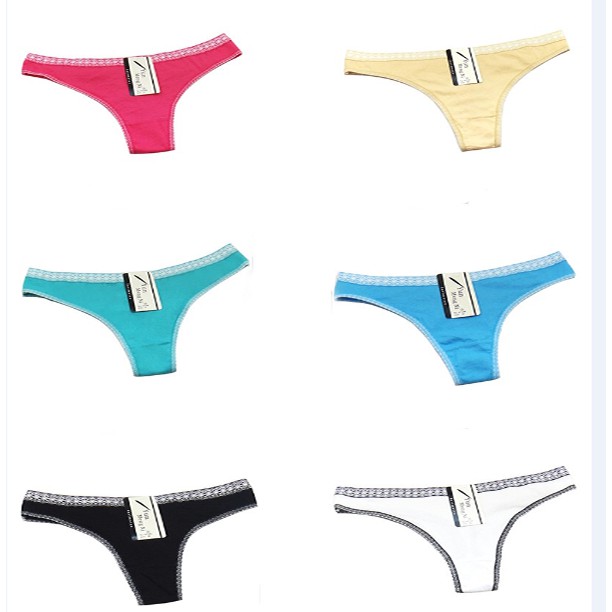 Celana Dalam wanita G string Lingerie Thong Bahan katun C098