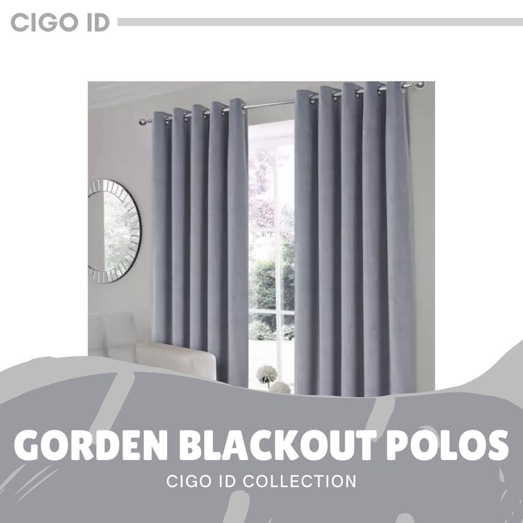 GORDEN BLACKOUT POLOS HOTEL &quot;JOY SERIES&quot; 12 LOBANG 6 GELEMBUNG 100x220 MINIMALIS