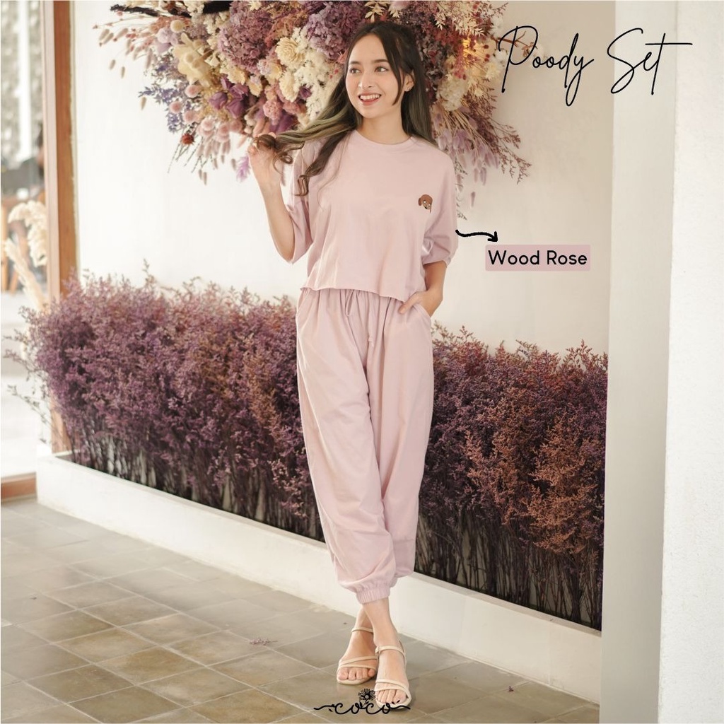 COCO - POODY SET - Celana Panjang - Setelan Wanita - Homewear - Pakaian Wanita - Piyama Wanita - Dailywear - Set Wanita-6
