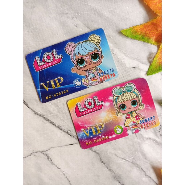mainan kartu VIP lol harga satuan