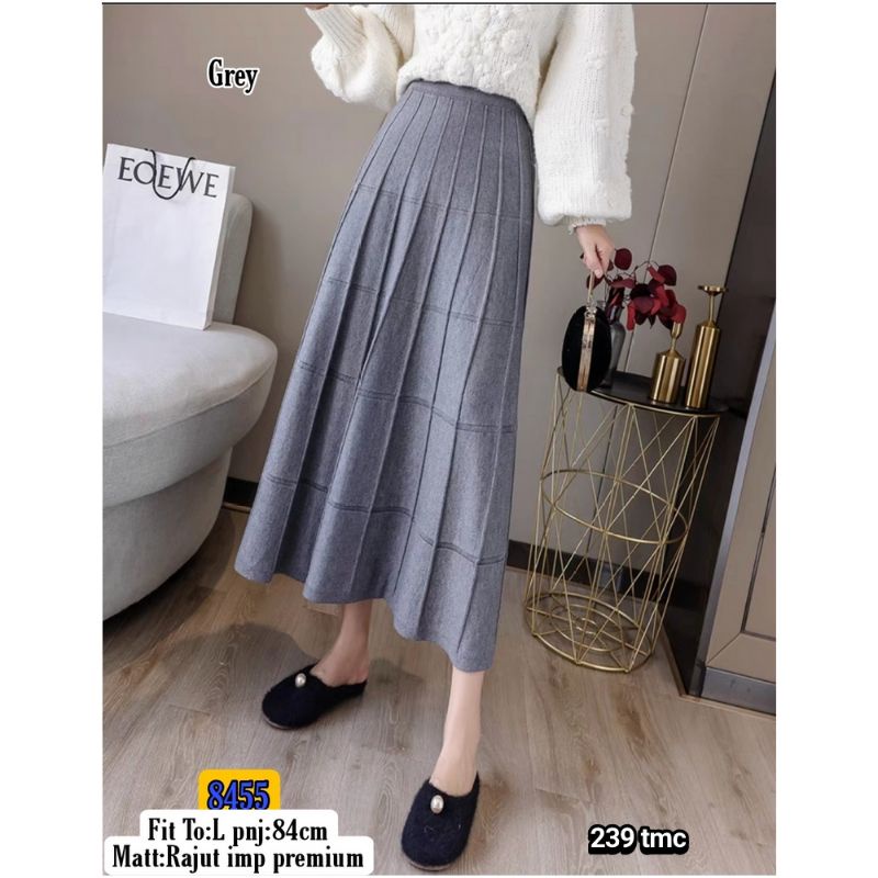 Rok rajut imp premium 7p8 polos 8455 239 tmc fit to L