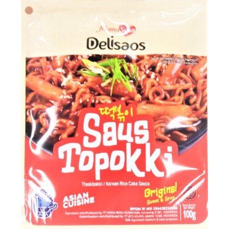 

Mama Suka Delisaos Saus Toppoki Original 100gr