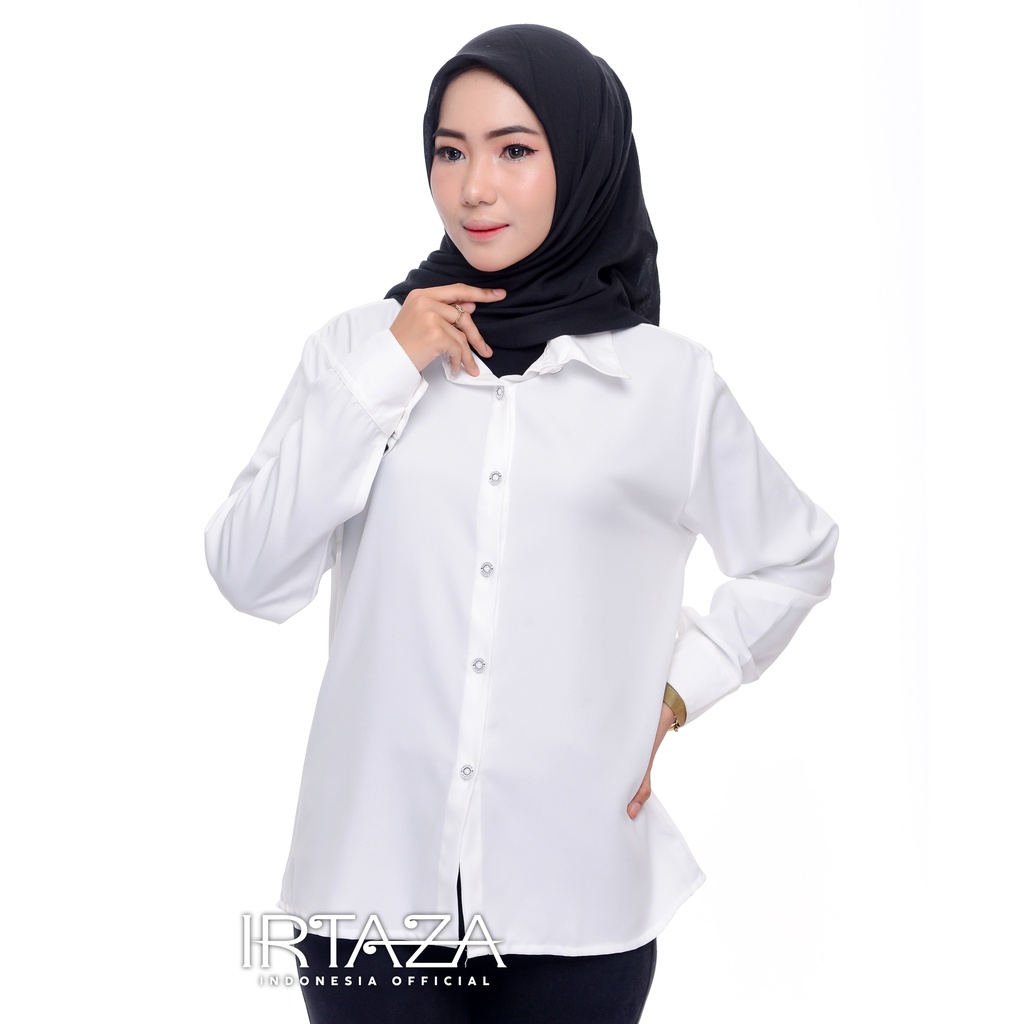 Kemeja Wanita Polos Pretty Woman Basic Original Madame Sexy-White