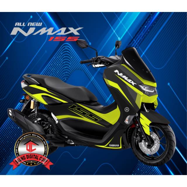 Stiker Decal NMAX New hitam Kuning