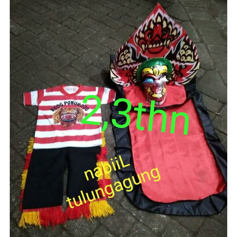 setelan kaos reog ponorogo caplokan barongan spon