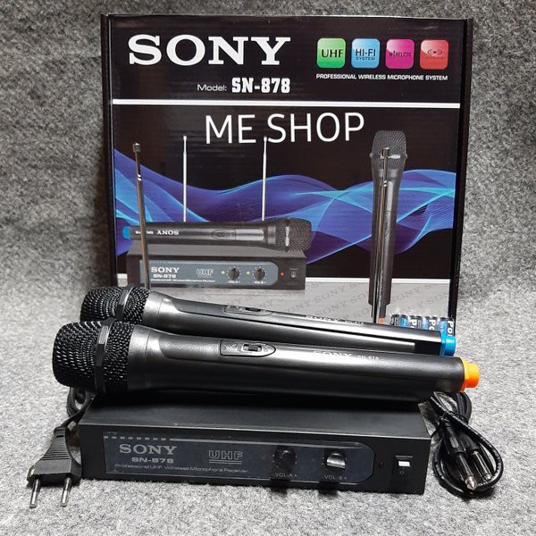 Mic Wireless SONY SN 878 Handheld Professional Microphone suara bagus