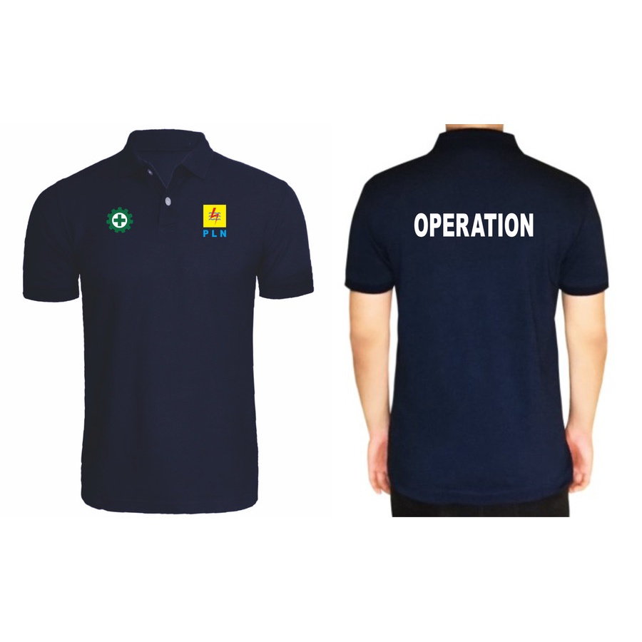 kaos kerah shirt pln operation / baju kerah pln operation terlaris