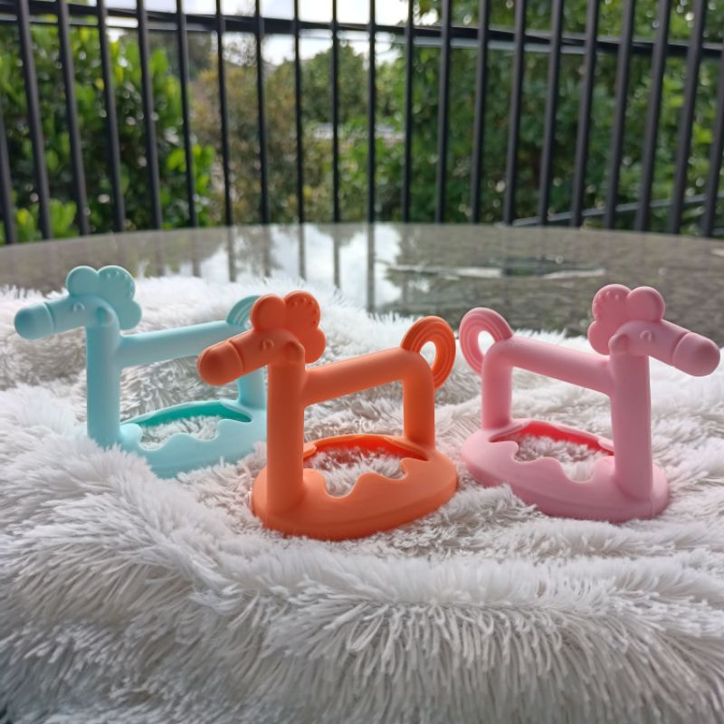 Mainan Gigitan bayi bahan silicone bentuk KUDA