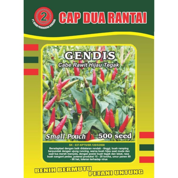 cabe rawit hijau tegak _  GENDIS