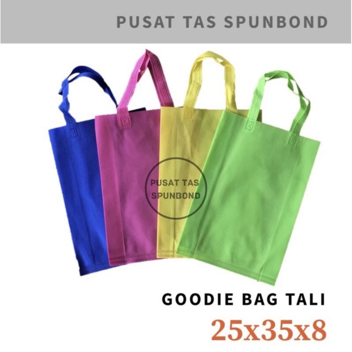 

NEW Tas Spunbond 25x35x8 Goodie Bag Tali / Tas Spunbond Murah / Tas Kain - Mix