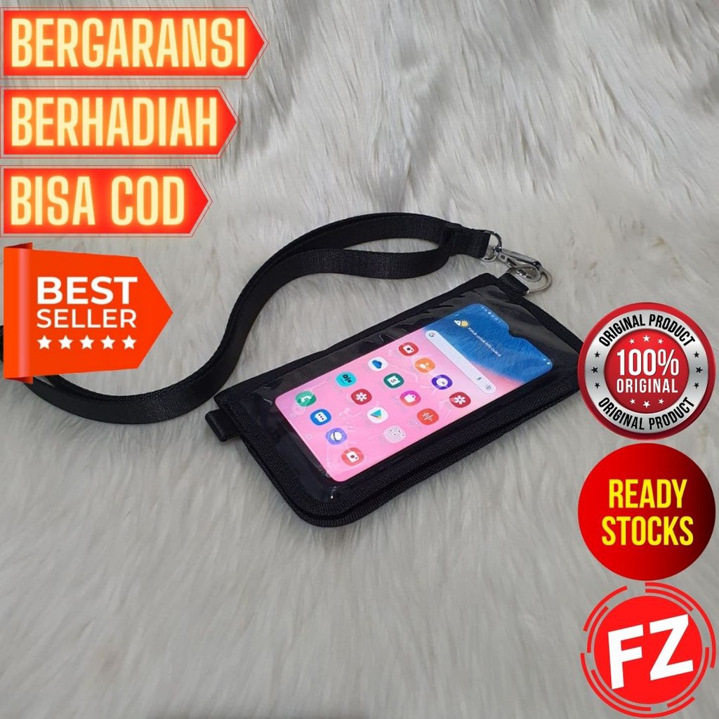 DH2 Dompet Hanging Wallet Gantung Leher Hp Kartu Uang Selempang Mini Wanita Pria Fz Terbaru