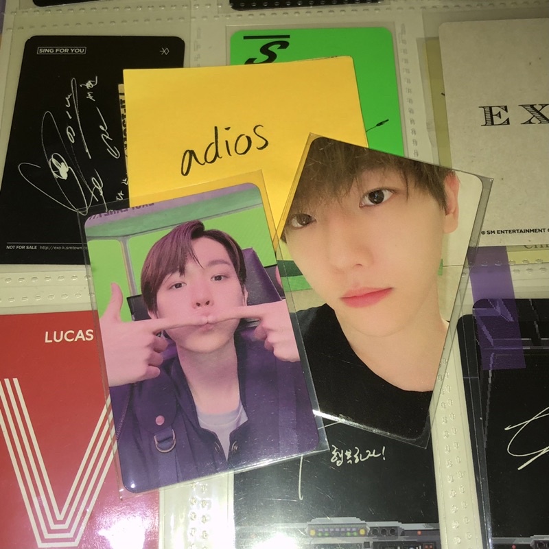 photocard baekhyun dftf ar selca delight mint