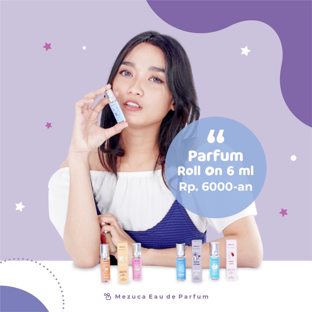 Parfum Non Alkohol Roll On Untuk Pria dan Wanita Mezuca