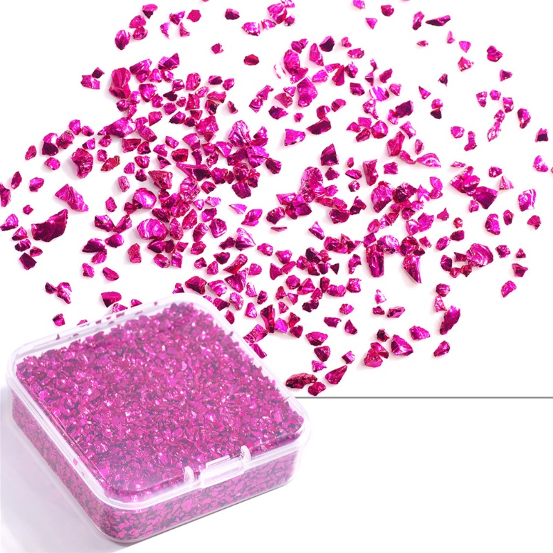 SIY  Irregular Glass Sequins Broken Glass Pieces Suitable for Nail Art Decoration