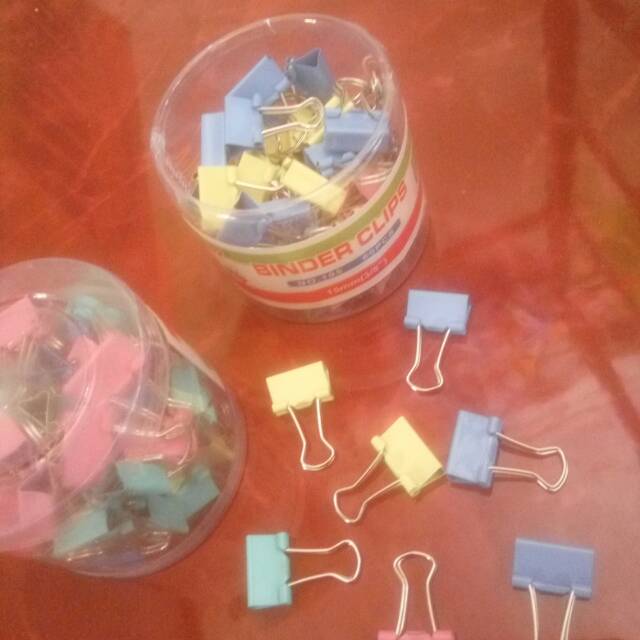 

Binder clip kecil rainbow